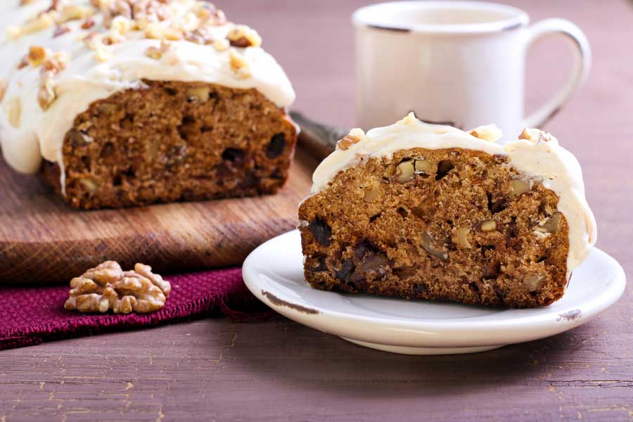 Dadel-walnoten broodcake
