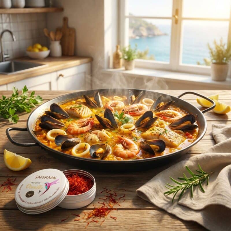 Paella met 1 Gram Saffraan