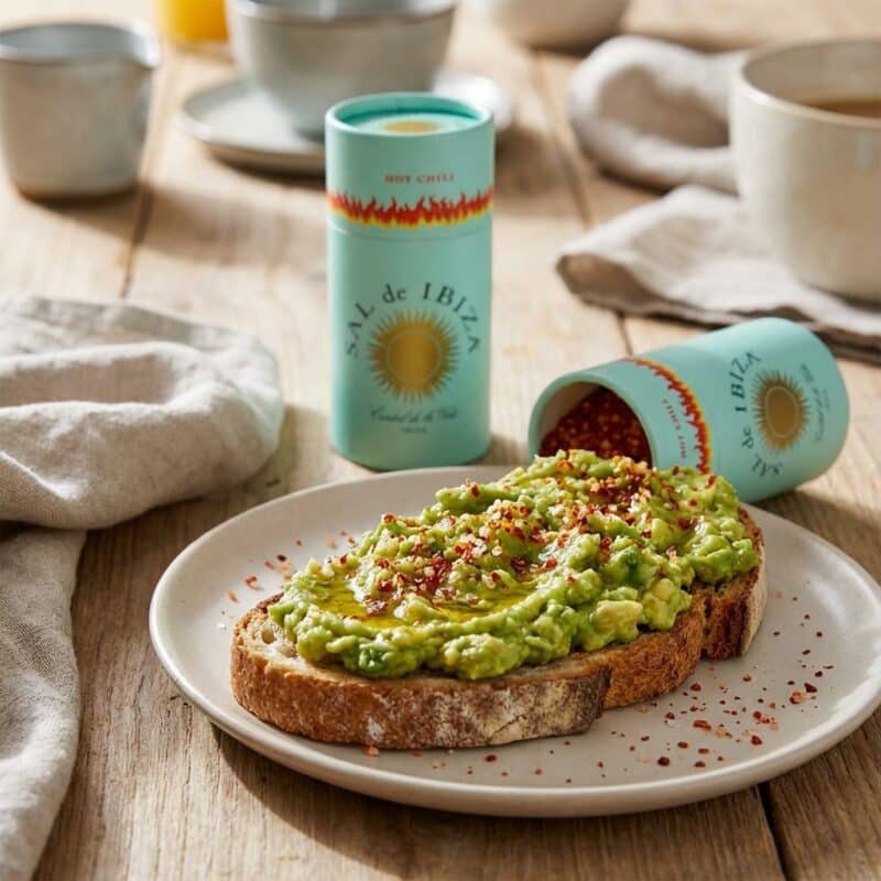 Zuiver Zeezout met Chili met Brood
