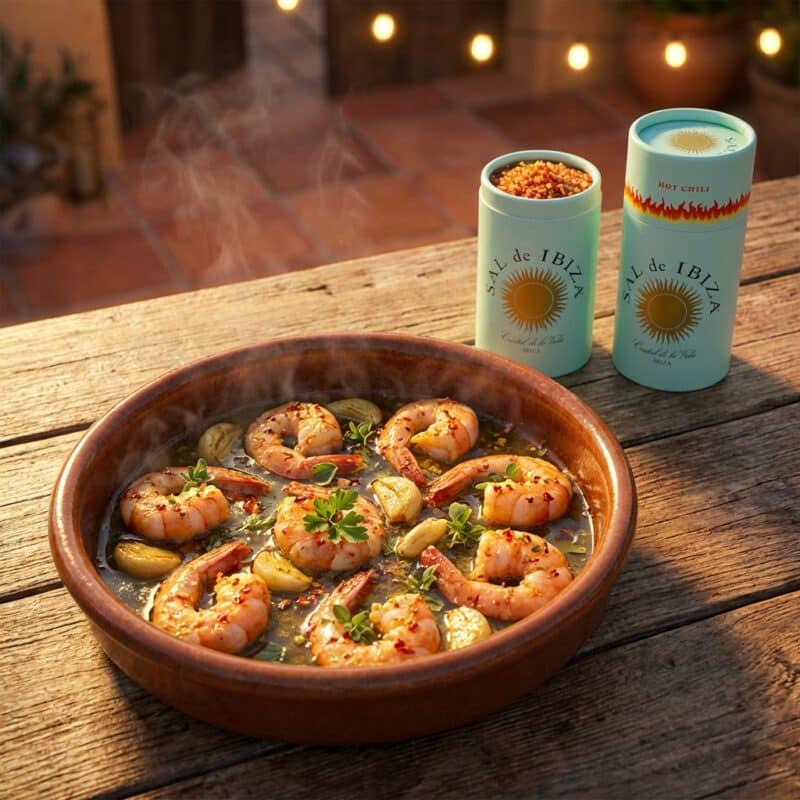 Zuiver Zeezout met Chili met Garnalen