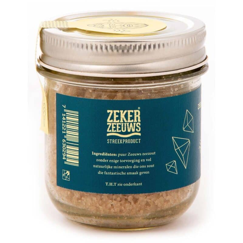 Zeeuwsche Zoute Gerookt Glazen Pot Achterkant