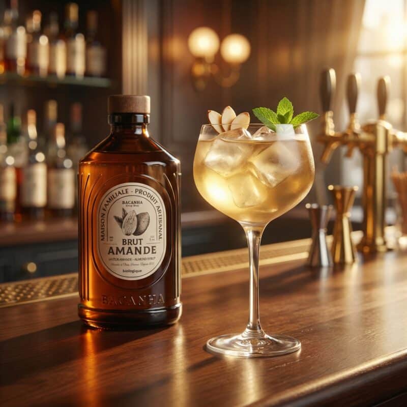 Frisse cocktail met Amandelsiroop