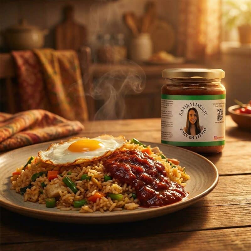 Nasi met Sambal Zoet en Pittig