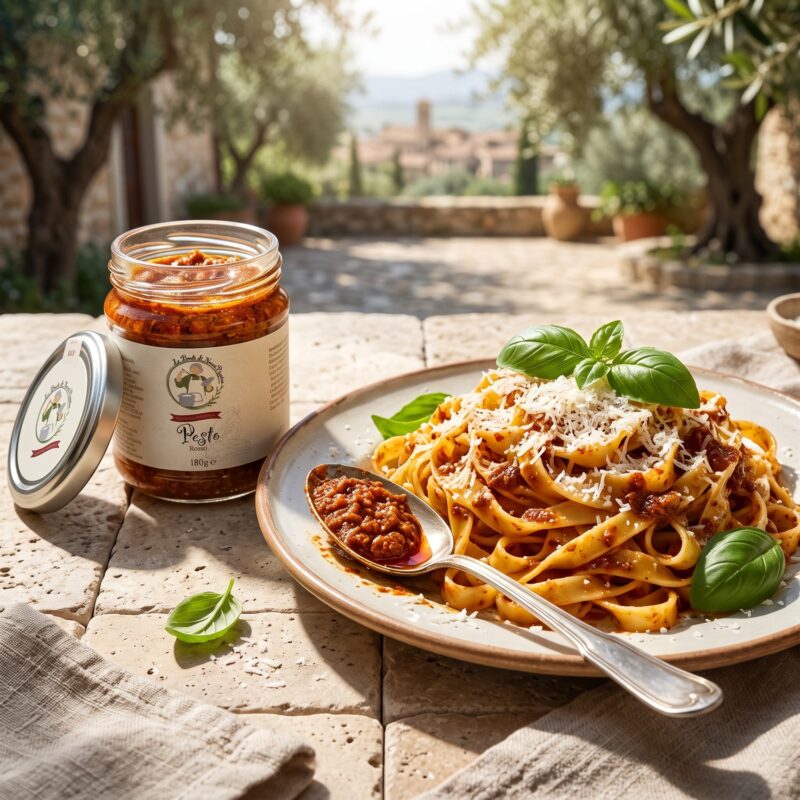 Pasta met Pesto Rosso