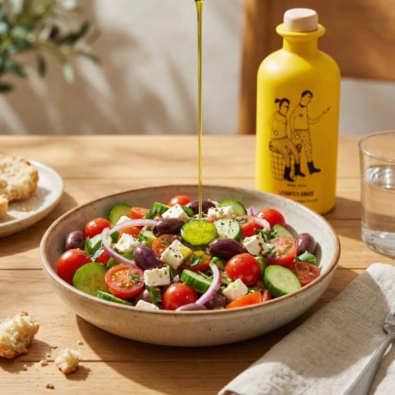 Salade met Levantes Brace Blend Olijfolie