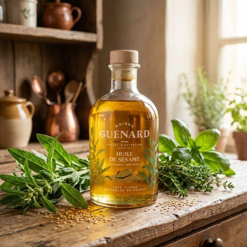 100% Geroosterde Virgin Sesamolie - 240ML - Guénard - Afbeelding 4