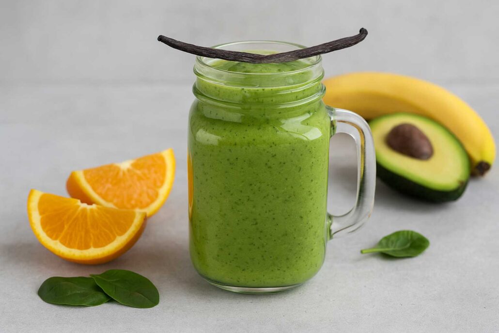 Groene Smoothie met Echte Vanille en Avocado