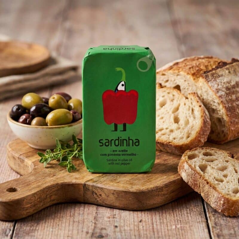 Sardines in Biologische Olijfolie met Biologische Rode Paprika