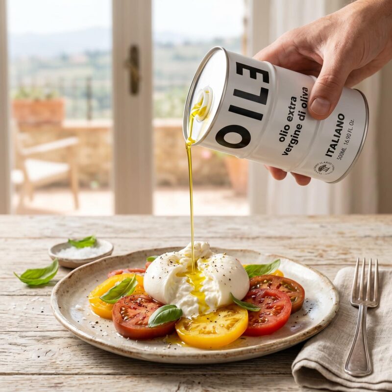 Tenuta Sant’Ilario Extra Vierge Olijfolie – Design Blik Wit “OILE” - 500 ml - Afbeelding 3