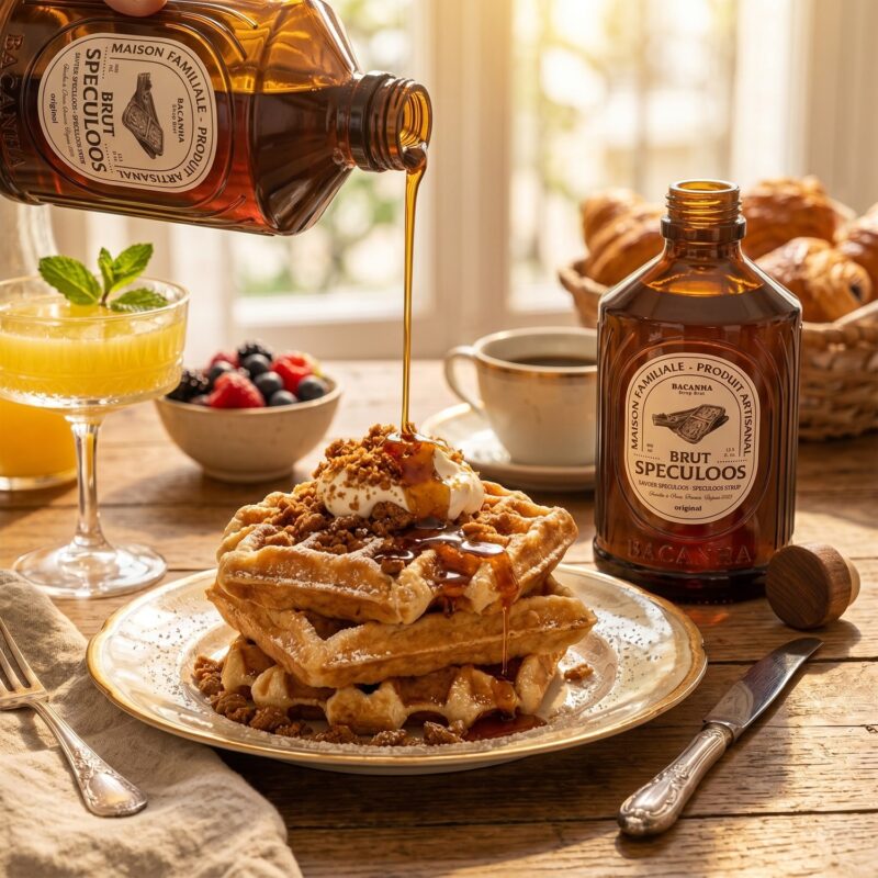 Wafels met Speculoos Siroop