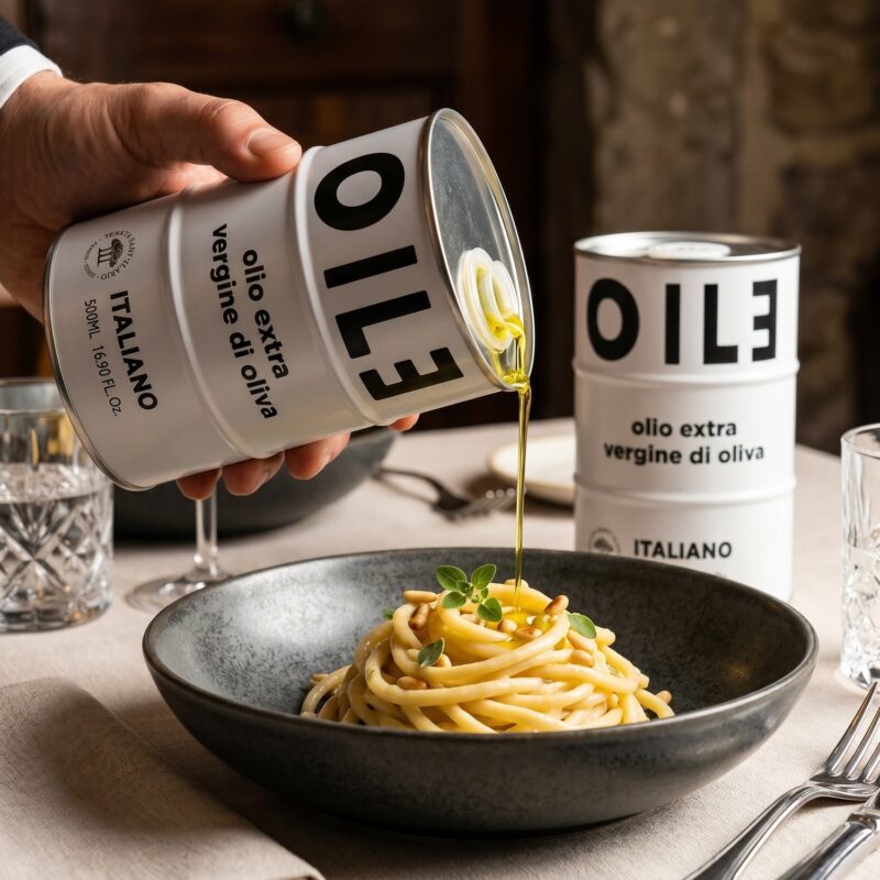 Tenuta Sant’Ilario Extra Vierge Olijfolie – Design Blik Wit “OILE” - 500 ml - Afbeelding 5